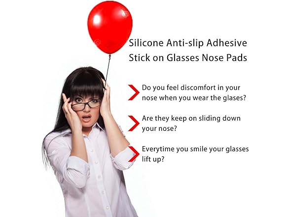 Junsika Eyeglass Nose Pads Soft Silicone