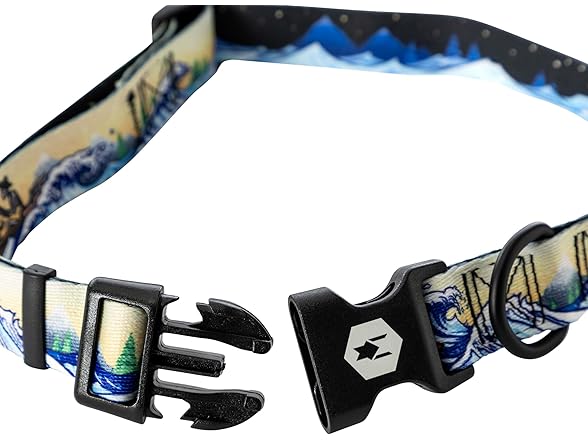 Wolfgang Dog Collar, MountainWave Print