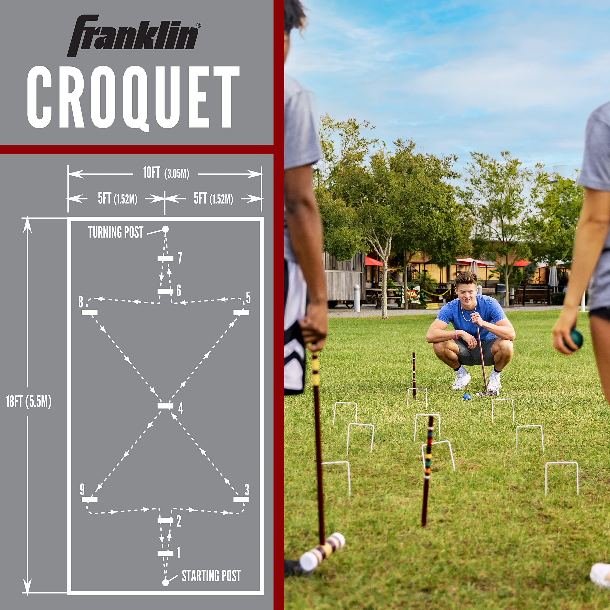 Franklin Sports Intermediate Croquet Set - Gallery 13