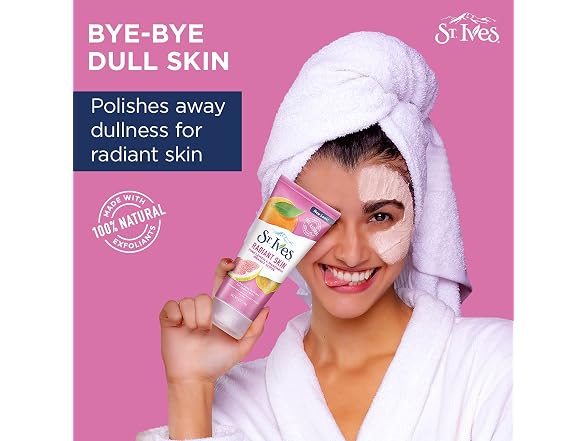 St. Ives Radiant Skin Face Scrub For Dul
