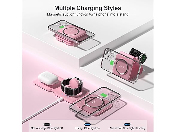 UCOMX Foldable 3in1 Wireless Charging Station