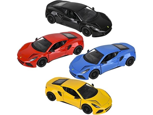 Lotus Emira Diecast Pull-Back Car Toy 12CT