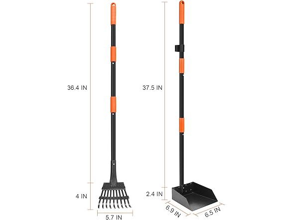 SZHLUX Dog Pooper Scooper Rake Set