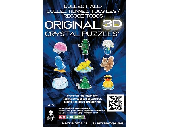 Swan II Crystal 3D Puzzle, 32-Pc Brain Teaser