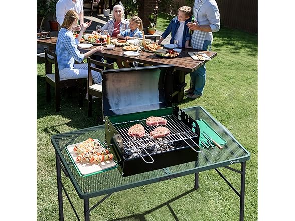 VILLEY Grill Table, 3ft Folding Camping
