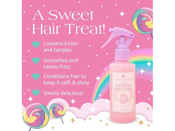 Glimmer Wish Unicorn Hair Detangler Spra