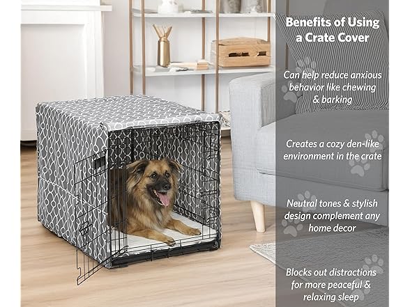 Midwest Homes Crate Cover w/ Protector