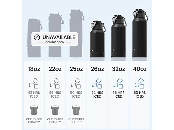 Konokyo FLOWPLAY 26oz Push-Button Bottle, Black