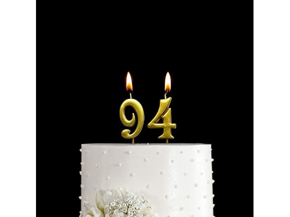 MAGJUCHE Gold 94th Birthday Candle