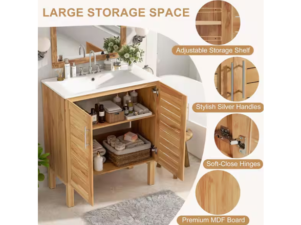 Christopher Knight Home Sutton 30" Bath Vanity