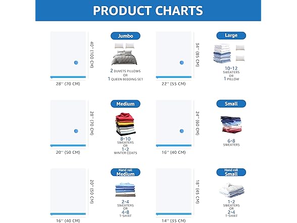 Simple Deluxe 30Pk Vacuum Storage Bags