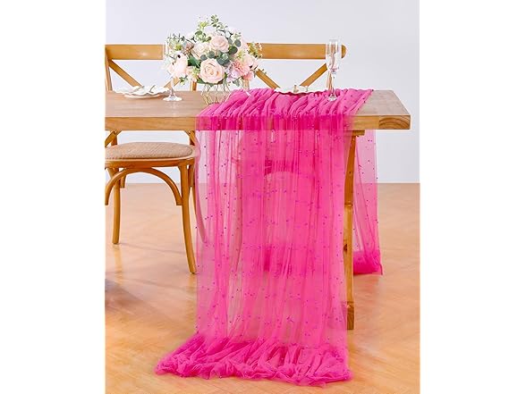 YOUMEHOME 2 Pack 60x120Inch Pearl Table Cover