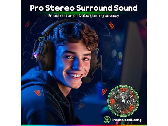 WESEARY Wireless Gaming Headset with Mic