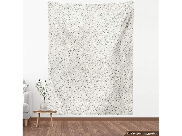 Lunarable Grey Fabric by The Yard