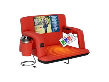 $47.99, Was $109.95, 56% Off! Alpcour Heated Reclining Stadium Seat dealfomo