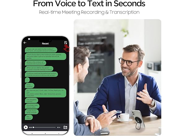 BrexLink 3-in-1 AI Translator Recorder, Language