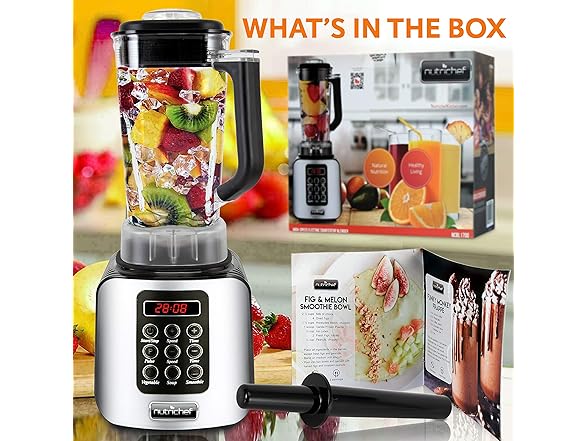 NutriChef Digital Electric Kitchen Countertop Blender