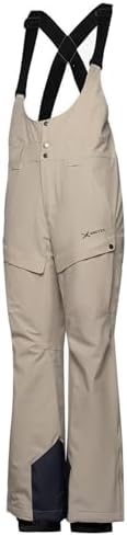 Arctix Women's Insulated Recycled Stretch Performance Ski Snowboard Bib Overalls, Stone, 2X/31 Inseam