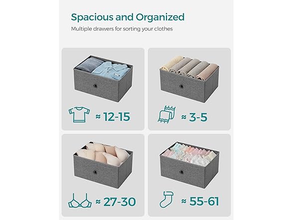 SONGMICS Dresser for Bedroom