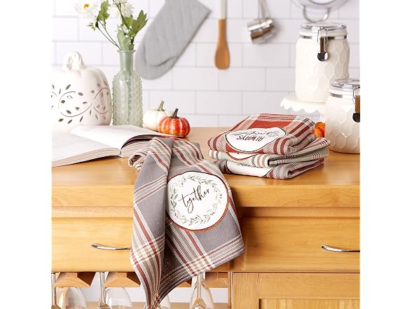 DII Thanksgiving Fall Kitchen Towels