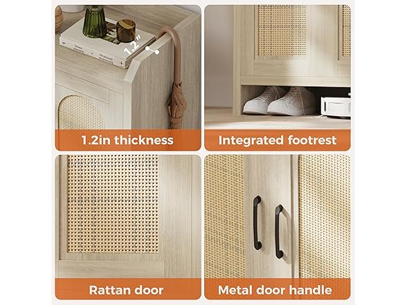 Mericonia W2119 Shoe Cabinet Storage for Entryway
