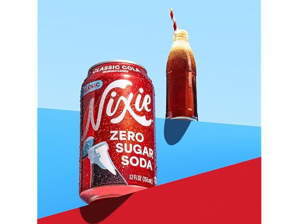 12PK Nixie Organic Zero Sugar Soda, Classic Cola