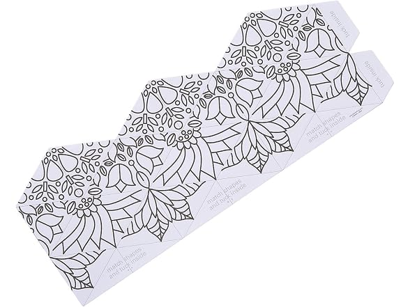 Fun Express Color Your Own Flower Kaleidocycles - 12 Pieces