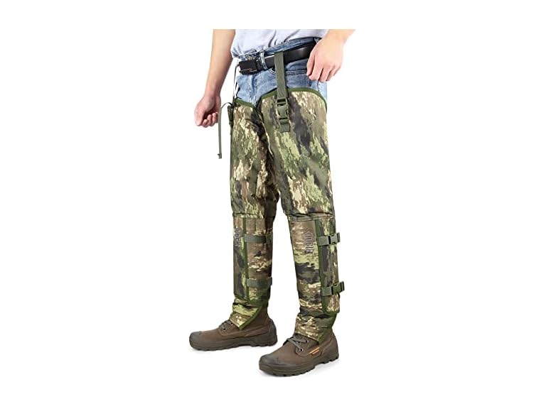 HUNTARMOR Snake Guard Gaiter Chaps: Total Protection Snake Chaps, Ankle to Thigh Snake FP Chap, Hunting Gear with Full Protection for Legs from Snake Bites & Briar Thorns & Brush
