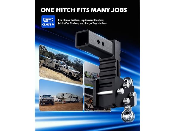 Orion Motor Tech Adjustable Trailer Hitch