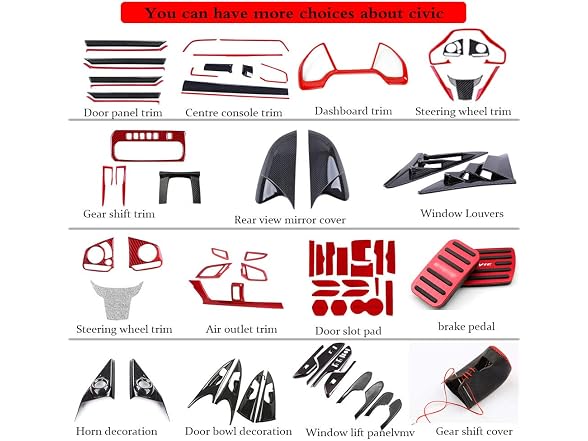 BOLTRY for Honda 10th Civic 2016 2017 2018 2019 Co
