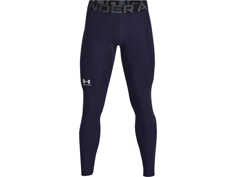 Under Armour  Small UA Men's HeatGear Leggings Midnight Navy / White