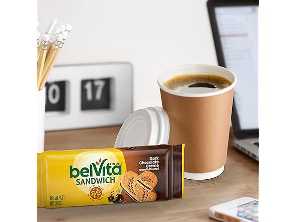 12PK belVita Breakfast Sandwich Dark Chocolate Creme