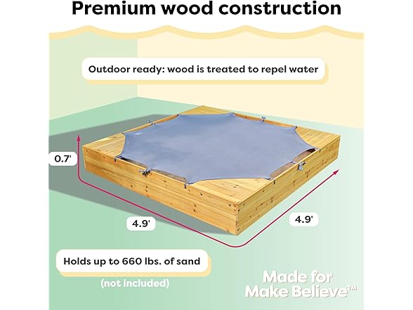 KidKraft Wooden Backyard Sandbox