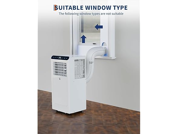 dainslef Portable Air Conditioner - 8,000 BTU, 3-in-1