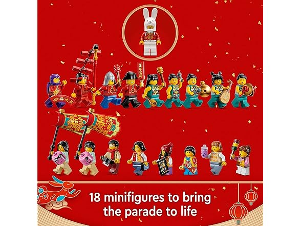 LEGO Lunar New Year Parade Building Toy Set