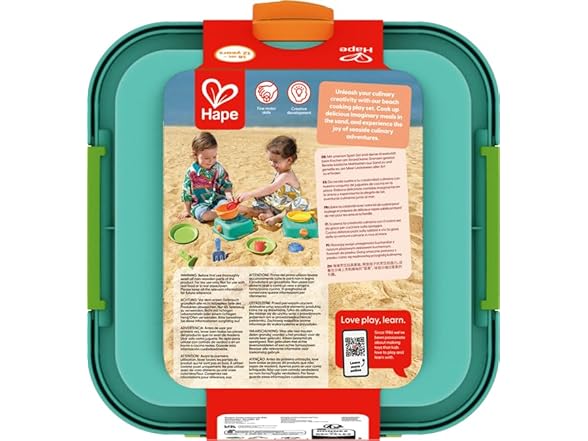 Hape Sandy Beach Cooking Play Set Toy