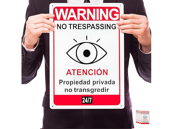 Private Property No Trespassing Sign