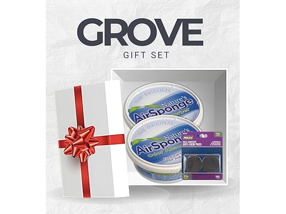 GROVE 2x Bad Air Sponge Air Odor Absorbent Bun