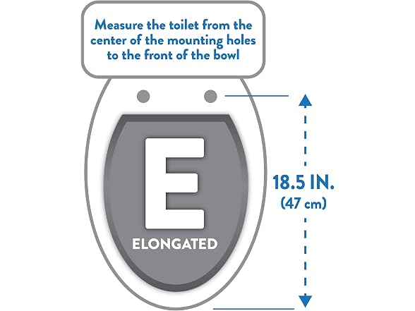 Clorox Elongated Plastic Toilet Seat with Easy-Off Hinges