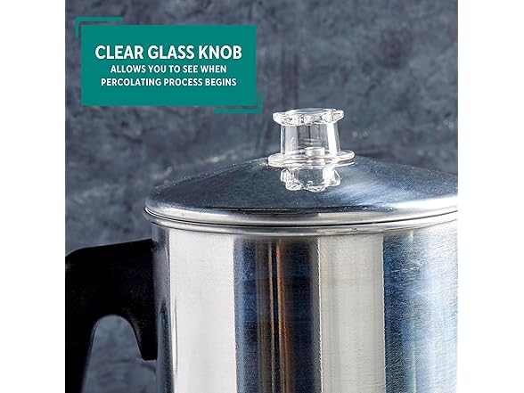 MIRRO Aluminum Stove Top Percolator