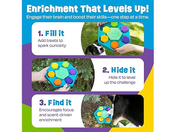 Brightkins Spin & Seek Hexagon Treat Puzzle