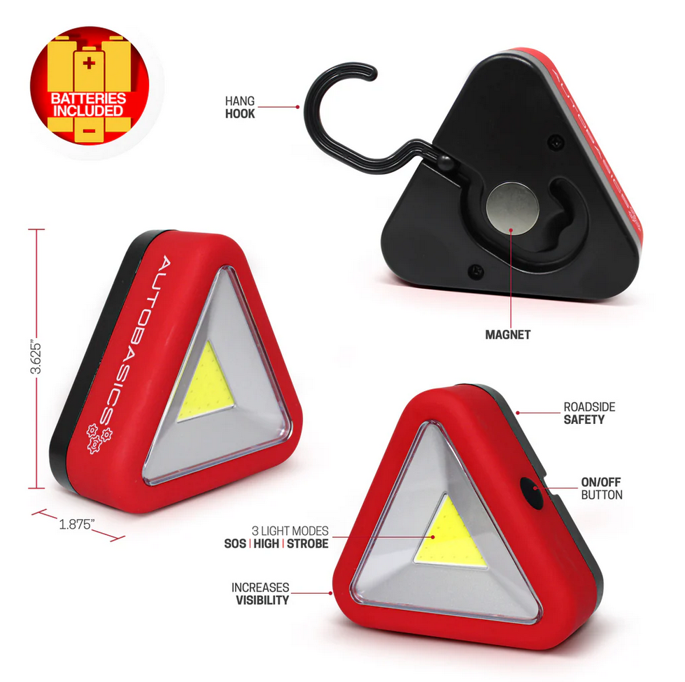 Aduro Roadside LED Safety Triangle Lights 2pk - Gallery 6