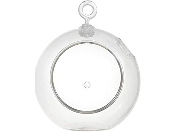 2 Clear Globe Terrarium Plastic 4.5" x 4.5"