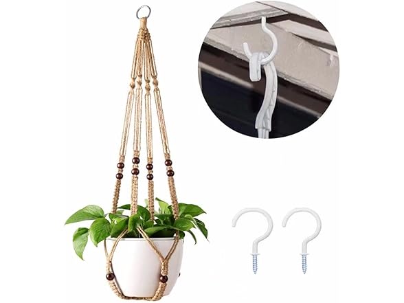 AKEIE Macrame Plant Hanger 3 Pack