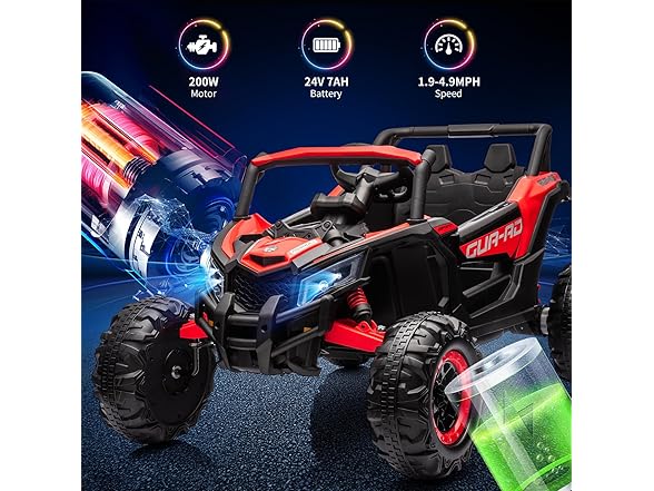 Ride on UTV Car, Red