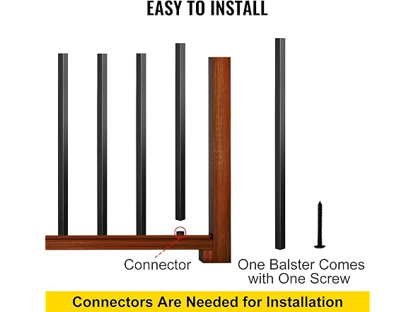 Deck Balusters, 101 Pack Metal Deck x0.75