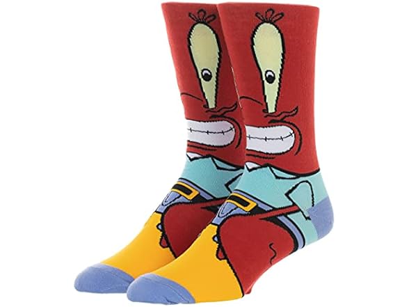 Nickelodeon Mr. Krabbs Character Socks