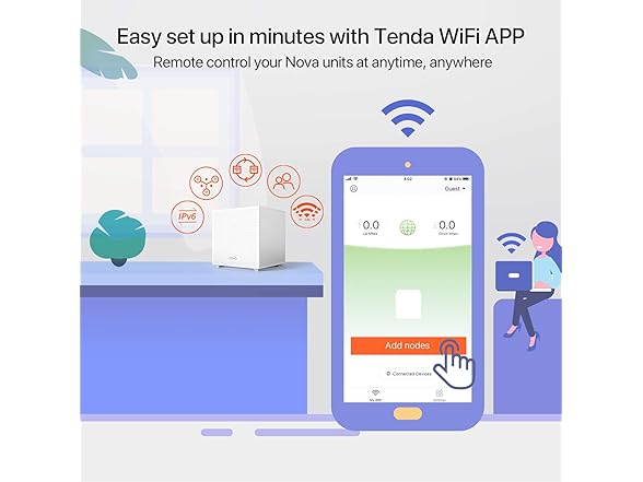 Tenda Nova Mesh Wi-Fi System MW12 (2-Pack)