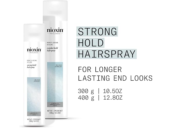 Styling Stronghold Hairspray,