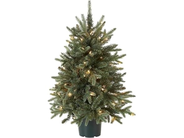 KISIQI 3ft Artificial Christmas Tree with Pot